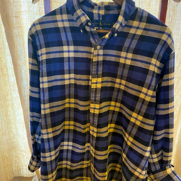 Ralph Lauren Blue Plaid XL - Picture 1 of 3